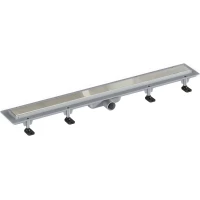 Душевой трап (лоток) Good Door ТЛ00018 85 см, с решеткой, 2 в 1 под плитку, нержавеющая сталь