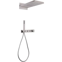 Душевой комплект Abber Rund AF8752SP 230 мм, с термостатом, сатин