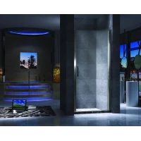 Душевая дверь распашная 70 см прозрачное стекло Esbano ES-70LD(R)