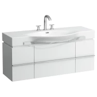 Тумба белый глянец 119,3 см 1 ящик, 2 дверцы Laufen Case 4.0130.1.075.475.1