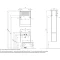 Тумба белый глянец/бетон пайн 55 см Акватон Капри 1A230101KPDA0 - 8