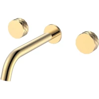 Смеситель для раковины Boheme Stick Diamond 152-2-G встраиваемый, золотой