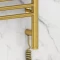 Полотенцесушитель электрический 1200x500 золотой МЭМ правый Сунержа Богема с полкой 3.0 03-5807-1250 - 3