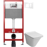 Комплект подвесной унитаз Grossman GR-4413S + система инсталляции Tece 9400413