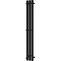 Полотенцесушитель электрический Lemark Соло LM71712BL 1100x152, диммер правый, черный матовый