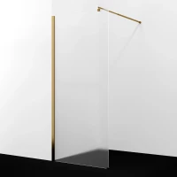 Душевая перегородка WasserKRAFT Rur 30W39BG-MG 90 см, профиль золотой матовый, стекло матовое