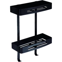 Полка для ванной Azario AZ-170-2B 30 см, двойная, хром 