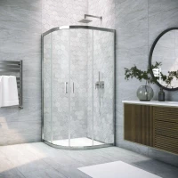 Душевой уголок Vegas Glass ZS TUR Novo 120 08 crystalvision 120x120 см, профиль хром, стекло прозрачное