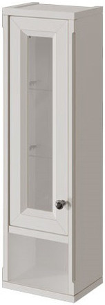 Шкаф одностворчатый белый матовый L Caprigo Jardin 10490L-B031G