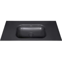 Раковина Armadi Art Vallessi 838-100-A без отв 100x46 см, накладная, антрацит матовый