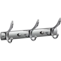 Планка с крючками Savol S-06203B для ванны, хром