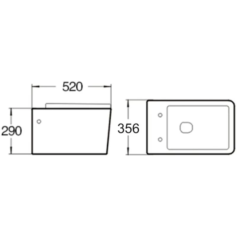 Унитаз подвесной SantiLine SL-5004BD безободковый, с функцией биде, с сиденьем микролифт, белый