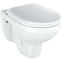 Унитаз подвесной Rosa Рио Люкс 4630055558148 с сиденьем микролифт, белый