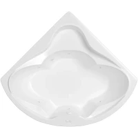 Акриловая ванна Whitecross Konsul 0110.150150.100.SOFT.WH 149,5x149,5 см, с гидромассажем, угловая, белый