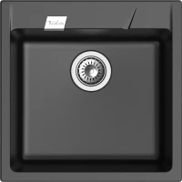 Кухонная мойка Rivelato Raum RM-50 nero 50x51 см, черный
