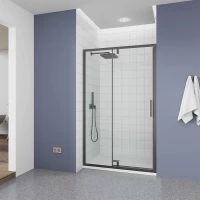 Душевая дверь Veconi Ottimo OP20GR-120-01-C9 120 см, профиль графит матовый, стекло прозрачное