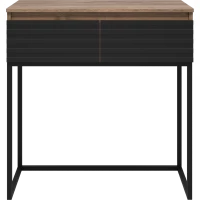 Тумба Brevita Dakota DAK-019080-19-022Я 80,6 см, напольная, черный матовый/дуб галифакс