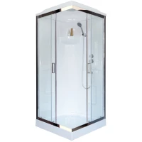 Душевая кабина 90x90x217 см Royal Bath RB90HP1-T-CH прозрачное