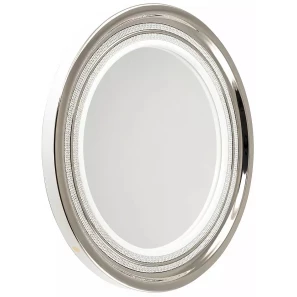 Изображение товара зеркало 69x69 см белый декор платина migliore dubai 28449