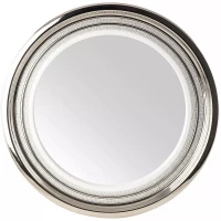 Зеркало 69x69 см белый декор платина Migliore Dubai 28449