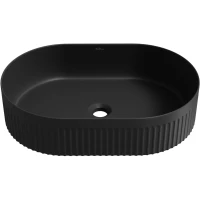 Раковина-чаша Wellsee Festive Fox 2.0 319612000 50x32 см, накладная, черный матовый