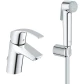 Смеситель для раковины с гигиеническим душем Grohe Eurosmart 23124002