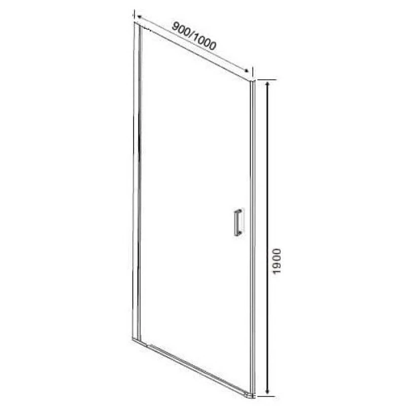 Душевая дверь 100 см Orange E05-100TCR прозрачное