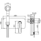 Гигиенический душ Boheme Venturo 377-SGM со смесителем, антрацит глянец - 2