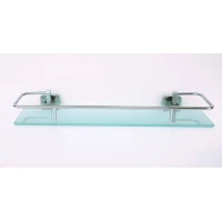 Полка стеклянная с бортиком 50 см Rainbowl Cube 2753-1