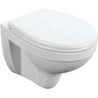 Унитаз подвесной Cersanit Delfi MZ-DELFI-PL с сиденьем микролифт, белый
