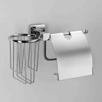 Держатель туалетной бумаги и освежителя воздуха RainBowL Cube 2730-1