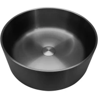 Раковина-чаша Abber Wasser Kreis AF2407MB 39,6x39,6 см, накладная, черный матовый