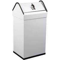 Контейнер для мусора Nofer 14118.2.W 40л, напольный, белый
