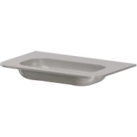 Раковина Armadi Art Voi Stonefinish Stonegrey 786-080-SF-SG без отв. 82x51 см, накладная, светло-серый камень матовый