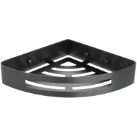 Полка для ванной Fixsen Hotel FX-31003M 21x21 см, угловая, графит матовый