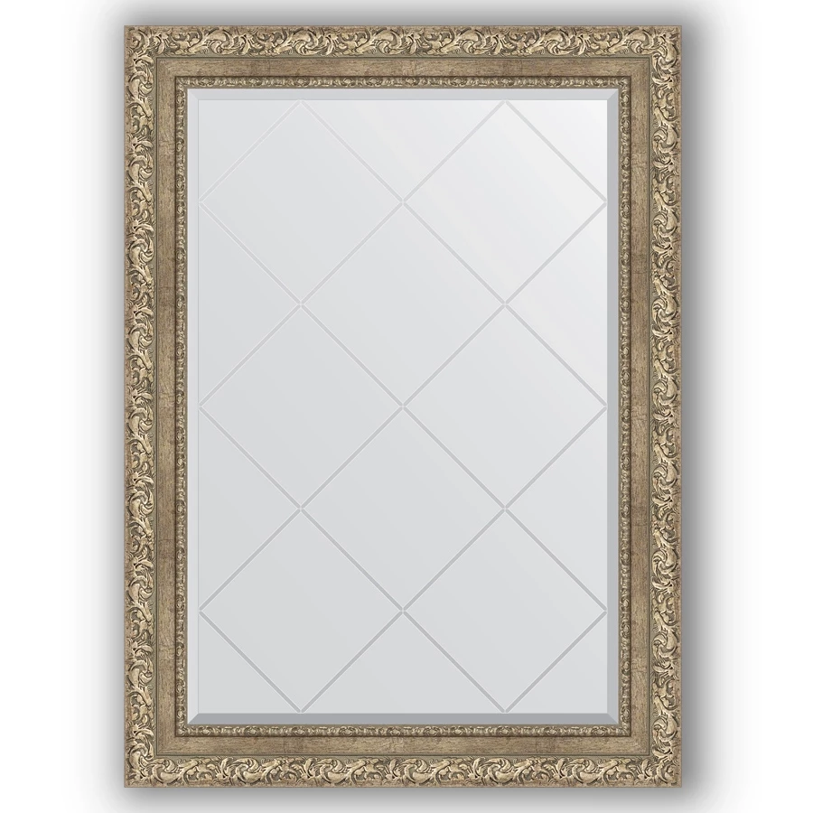 Зеркало 75x102 см виньетка античное серебро Evoform Exclusive-G BY 4186 зеркало 80x170 см виньетка серебро evoform exclusive by 3608