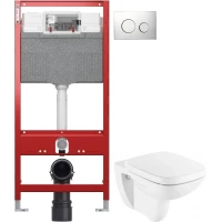 Комплект подвесной унитаз Roca Debba 346997000 + ZRU9302826 + система инсталляции Tece 9300302 + 9240921