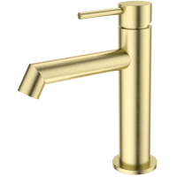 Смеситель для раковины Wonzon & Woghand WW-H1063-BG золотой матовый