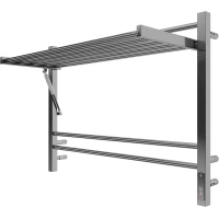 Полотенцесушитель электрический Terminus Горизонт П8 4670078543530 600x830, ТЭН правый, хром