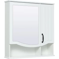 Зеркальный шкаф 65x75 см белый Runo Марсель 00-00001202