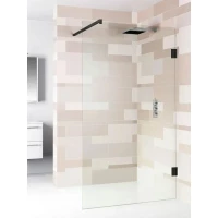 Душевая перегородка Riho Scandic NXT X400 G001112121 115 см, профиль черный матовый, стекло прозрачное