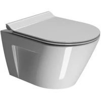 Унитаз подвесной GSI Norm 861611 безободковый, торнадо, белый глянец