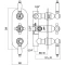 Термостатический смеситель для ванны Gattoni Termostatici TS994/12V0BR - 2
