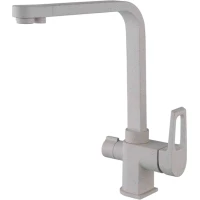 Смеситель для кухни Zorg ZR 334 YF- КВАРЦ с подключением к фильтру, кварц