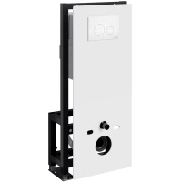 Инсталляция для унитаза WasserKRAFT Glan 66 66TLT.010.ME.WH.WH02 с кнопкой смыва, белый