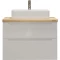 Комплект мебели белый глянец 80 см со столешницей бук светлый Jorno Wood Wood.01.80/P/W + Wood.06.80/LW + 0085176 + Wood.02.50/TK - 13