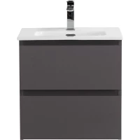 Тумба под раковину BelBagno Kraft KRAFT 39-500/390-2C-SO-GSO 50 см, подвесная, темно-серый матовый