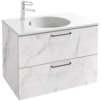 Тумба белый мрамор 80 см Jacob Delafon Odeon Rive Gauche EB2522-R9-NR4