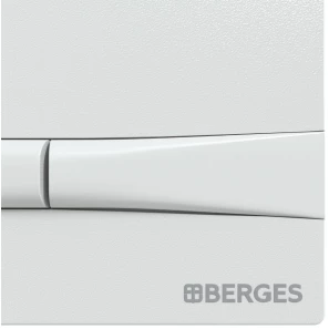 Изображение товара кнопка смыва berges novum f1 040051 для инсталляции, белый глянец