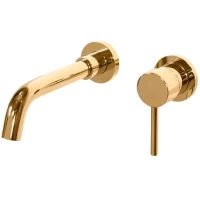 Смеситель для раковины Grocenberg GB511GO встраиваемый, золотой